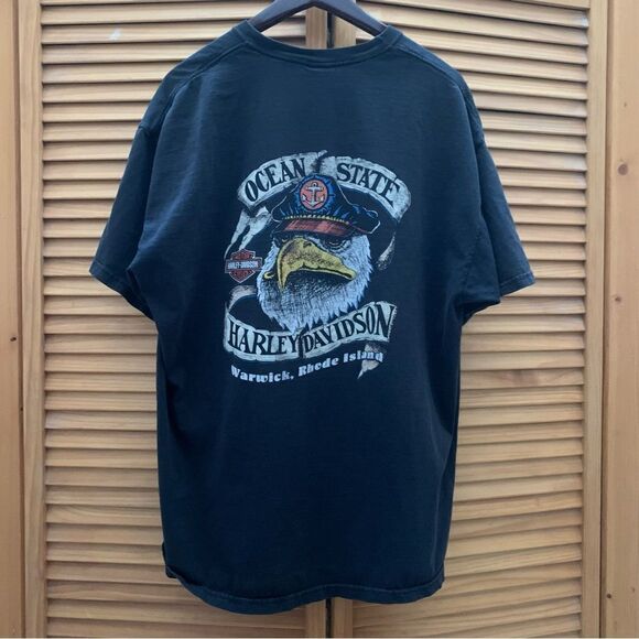Vintage Harley-Davidson Rhode Island Graphic T-shirt XXL - Picture 1 of 5